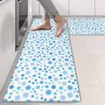thumbnail image 2 of Kitchen Rugs Sets Of 2,Blue Christmas Snowflake Pattern Anti Fatigue Kitchen Mat Rugs Non Slip Washable,Decorative Kitchen Floor Mats for Kitchen,Sink,Laundry,17"X47", 2 of 5
