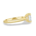 thumbnail image 3 of 2.00 Ct Asscher Cut Moissanite Solitaire Engagement Ring, 4 Claw Setting, 10K Yellow Gold, 3 of 7