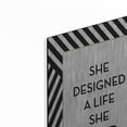 thumbnail image 2 of Luxe Metal Art 'A Life She Loved' by Lettered & Lined, Metal Wall Art, 16"x24", 2 of 9