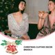 thumbnail image 2 of 2 piezas broche de aleación adorno de Navidad ropa accesorios de ramillete decoración, 2 of 7