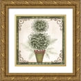 thumbnail image 1 of Shamp, Cindy 12x12 Gold Ornate Wood Framed with Double Matting Museum Art Print Titled - Topiary IV, 1 of 4
