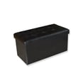 thumbnail image 1 of Jessar Repose-pieds - Pouf / Rangement, Rectangulaire, de la Collection Acadia, Noir, 1 of 2