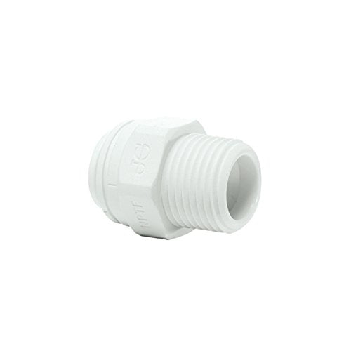 3/8" x 1/2" NPTF Male Connector (Polypropylene) - PP011224W-US