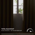 thumbnail image 4 of ZMLEVE Rideaux Occultants en Faux Lin, Rideaux Thermiques Isolants à Illets, Bloquant le Soleil pour Fenêtre (Lin, 52x45 Pouces, 2 Panneaux), 4 of 7