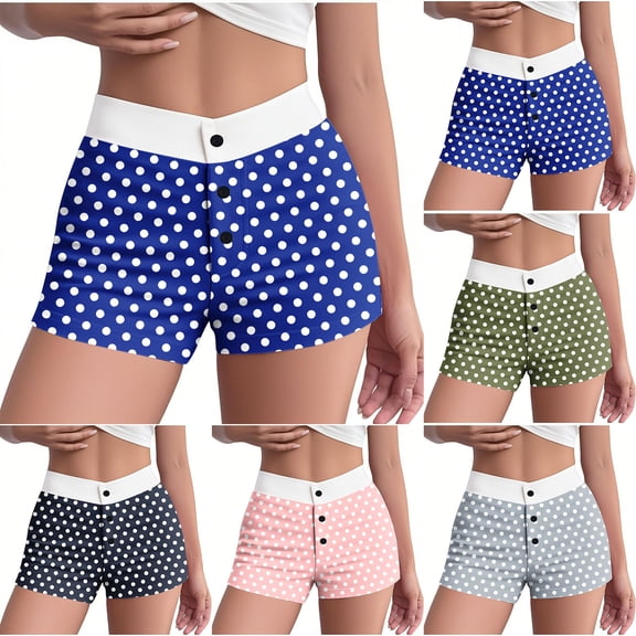 Agkizg Fall Women's Plus Size Pajamas Shorts,Women Cotton Pajamas Shorts Soft Sleepwear Bottom Shorts Loose Home Shorts Lightweight Loungewear Shorts