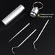 thumbnail image 3 of Naiovety Palillo de Limpieza de de viaje Selección Barbacoa Fruta Tenedor Reutilizable Lavable Multifuncional Flosser Flosser con Mostrada  5PCS Naiovety  HA012565-01, 3 of 6