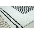 thumbnail image 6 of Rugs America BT35D Snow Veil Stripe Shag White Area Rug, 2'6" x 8', 6 of 6