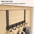 thumbnail image 5 of Ganchos sobre la puerta, 6 ganchos para ropa, abrigo, sombrero, colgador de toallas, organizador de baño para el hogar, soporte para accesorios de cocina, 5 of 5