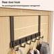 thumbnail image 4 of Ganchos sobre la puerta, 6 ganchos para ropa, abrigo, sombrero, colgador de toallas, organizador de baño, soporte para colgar en la puerta, accesorios de cocina para el hogar, 4 of 5