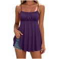 thumbnail image 3 of SwiftWear Women's Spaghetti Strap Camisole Flowy Long Tank Top Sleeveless Summer Casual Loose Blouse for Beach Vacation, 3 of 6
