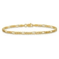 thumbnail image 3 of Primal Gold 10 Karat Yellow Gold 2.75mm Flat Figaro Chain Bracelet, 3 of 3