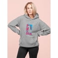thumbnail image 2 of Unicorn Stencil Art Hoodie Women -Image by Shutterstock, Female Large, 2 of 4