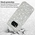 thumbnail image 4 of Compatible with Poco X3 Pro Case, Glitter Sparkly Xiaomi Poco X3 Pro Phone Case with Slim Silicone Shockproof Protective Bumper Cover for Cute Girls Women (Silver), 4 of 14