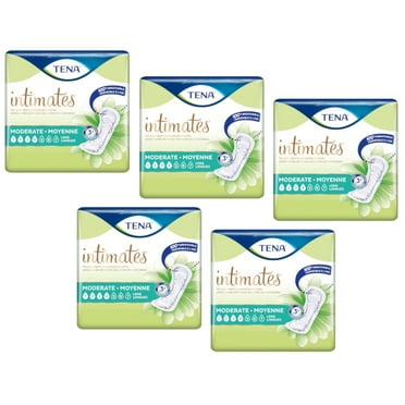 Tena Intimates Moderate Long Incontinence Pads For Women, 60 Count - Pack of 5