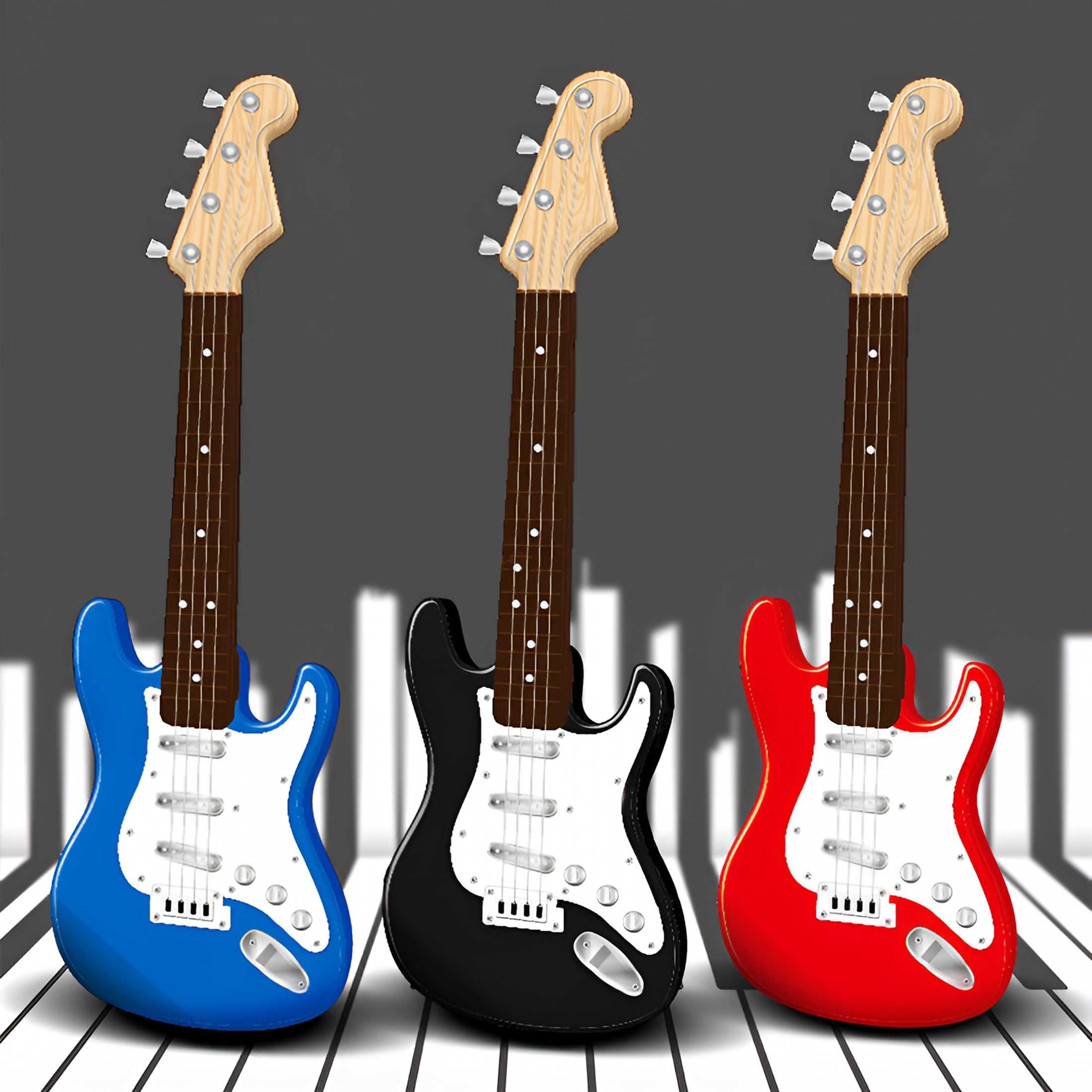 SEPTRIO 2026 New Electric Guitar for Beginners Full Size 39 Inch Style with Solid Body,Maple Neck,Rosewood Fingerboard,Red Finish