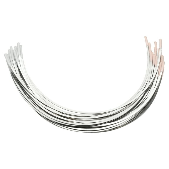 Uxcell 12 Pairs Stainless Steel Underwires for Bra, 10.2 Inch Underwires for Bras Replacement Bra Wires Repair Parts Sewing Supplies Regular Wire Size for D Cup Support, Silver