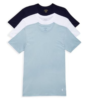 Polo Ralph Lauren Mens Classic Fit Cotton T-Shirt 3-Pack Style-RCCNP3 ...