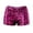 Hot Pink, variant on Ladies Rave Festival Sequin Shorts Shiny High Waist Clubbing Dance Shorts Hot Pink L