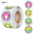 thumbnail image 1 of 500pcs/roll 2.5cm Home Decor Paper Decoration Candy Bags Package Handmade Craft Seal Sticker Bunny Carrot Rabbit Egg Self Adhesive Labels Easter Stickers STYLE 1, 1 of 8