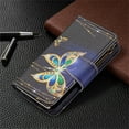 thumbnail image 5 of Allytech Wallet Case Compatible with Samsung Galaxy S23 (6.1 inch) 2023, 9 Card Holder & Zipper Pocket PU Leather Anti-Shock Kickstand Case with Hand Strap for Galaxy S23 5G, Big Gold Butterfly, 5 of 5