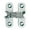 Chrome, variant on SOSS 203C4 1/2" x 1-3/4" Light Duty Invisible Hinge for 3/4" Doors Satin Brass Finish
