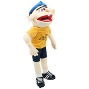 uiuoutoy Jeffy Plush Toy Cosplay Jeffy Hat Hand Puppet Game Ventriloquism Prop Party Gift