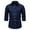 c01Blue, variant on LNWUY Man Fashion Solid Color Lapel Button Shirts Long Sleeve Cotton Outdoor Casual Comfortable Shirt with Pockets Navy M
