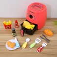 thumbnail image 3 of 1 Set Air Fryer with Color Changing Play Food Kitchen Playset Cooking Pretend Plaything for Birthday Gift, 3 of 6
