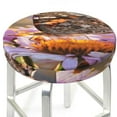 thumbnail image 3 of Goofa butterfly Printed Stool Covers Round, Waterproof Round Bar Stool Covers Anti-Slip Round Bar Stool Seat Cover with Elastic Bands Durable -12 inch, 3 of 7