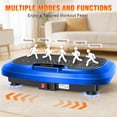 thumbnail image 3 of RICAN Vibration Plate Exercise Machine, Whole Body Shake Plate Exercise Machine with 5 Resistance Bands for Lymphatic Drainage & Wellness and Fitness,Blue, 3 of 11