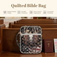 thumbnail image 7 of Xixirimido Elk Bone Leaves US Flag Print Bible Cover Case for Women, Quilted Bible Cover Bag with Handle, Bible Carrying Case Study Supplies Accessories for Men, 7 of 7