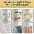 thumbnail image 3 of Ababeny 4 PCS Modern Travel Hangers With Clips, Portable Folding Clothes Hangers Travel Accessories Foldable Clothes Drying Rack for Travel, Durable Travel Hangers Foldable for Suitcase Cruise, 3 of 8
