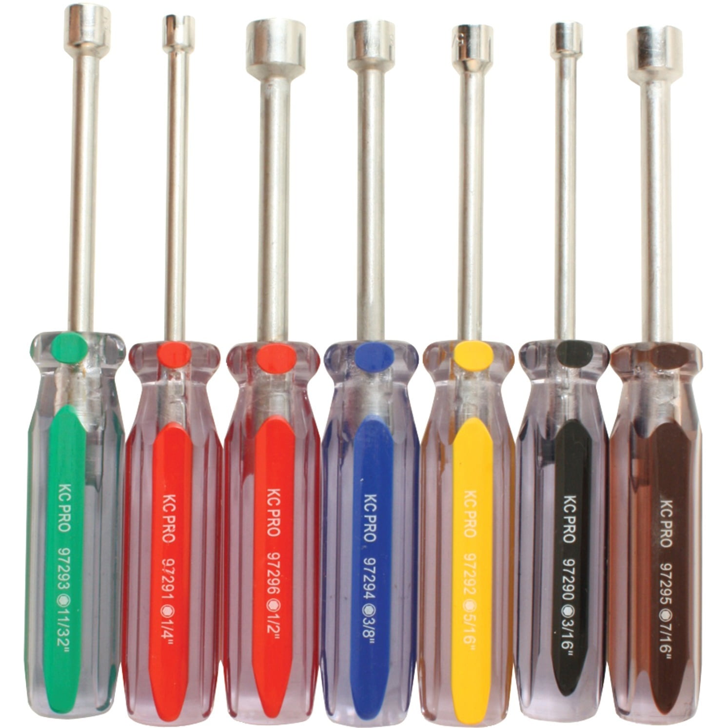 7Piece HollowShaft Nut Driver Set