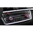 thumbnail image 6 of Xotic Tech 3 Pieces Red AC Climate Control Radio Volume Knob Ring Covers For BMW 1 2 3 3GT 4 Series, 6 of 6