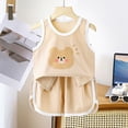 thumbnail image 2 of Sgkm Newborn Boy Outfits Sleeveless Short Sleeved and Stylish Shorts Cartoon Set First Birthday Outfit Boy, 2 of 4