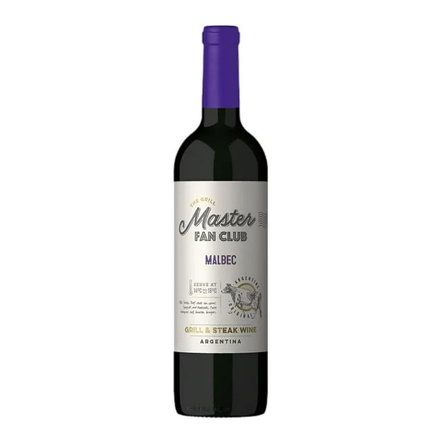 Pack de 2 Vino Tinto The Grill Master Fan Club Malbec 750 ml