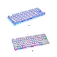thumbnail image 4 of Luminous Mechanical Keyboard 87 Keys Keys Multi-function RGB Backlight Office School Game Laptop PC Computer Key Board Replacement Gaming Blue Switch, 4 of 8