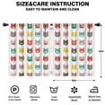 thumbnail image 2 of Blackout Kids Curtains,Cat Head and Glasses White Pattern Children's Insulated Curtains Set Of 2,Bedroom Essentials,Toddler Room Decor 52"x63", 2 of 5