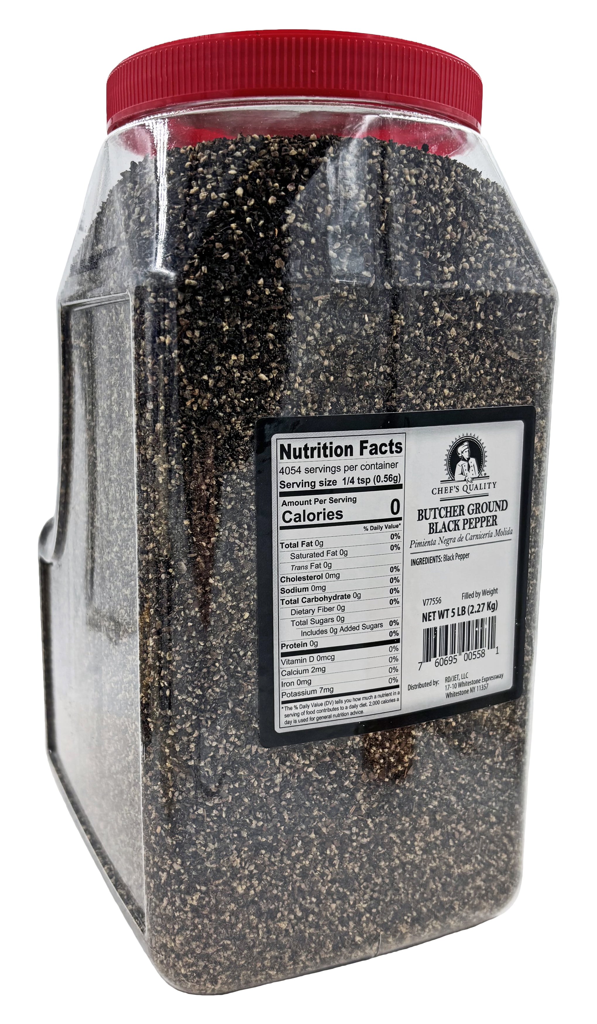 Chef's Quality Ground Butcher Style Black Pepper 5lb