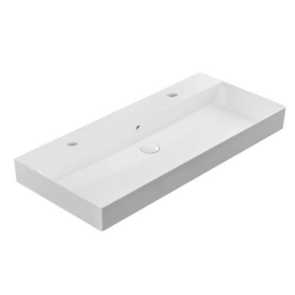 Ws Bath Collections Energy 100.02 Energy 38-5/8" Rectangular Ceramic Wall Mounted Bathroom