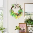 thumbnail image 2 of AZXY Colorful Plastic Easter Wreath with Bunnies, Eggs and Ribbons, 17.7 Inch Spring Party Door Hanging for Indoor and Outdoor Decor, 2 of 6