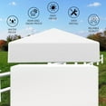 thumbnail image 6 of 4x4 Vinyl Fence Post Caps (10-Pack), White PVC Decorative Pyramid for Actual 4"x4" Vinyl Posts – Not for Wood Posts, 6 of 8