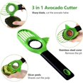 thumbnail image 4 of Couteau à Avocat Couteau à éplucher l'avocat/Éplucheur 3 en 1 / Convient pour Le Tranchage de Fruits de Cuisine （2 Pièces）, 4 of 5