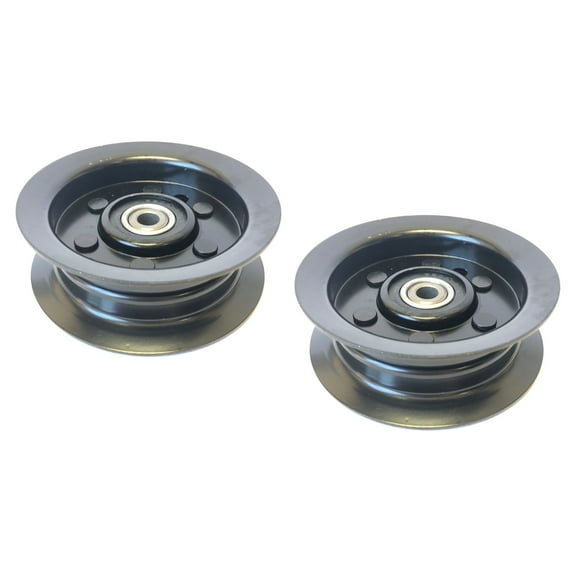 Set of 2, Heavy Duty Flat Idler Pulley Compatible with Exmark 106-2175. Toro 132-9420, Toro Commercial 106-2175, Lawn Boy 106-2175