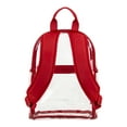 thumbnail image 6 of Eastsport Unisex Clear Mini Dome Backpack, Red Trim, 6 of 6