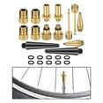 thumbnail image 3 of LOVIVER BRASS ADAPTOR PRESTA VALVE CONVERTER BIKE PUMP 24pcs set 1, 3 of 8