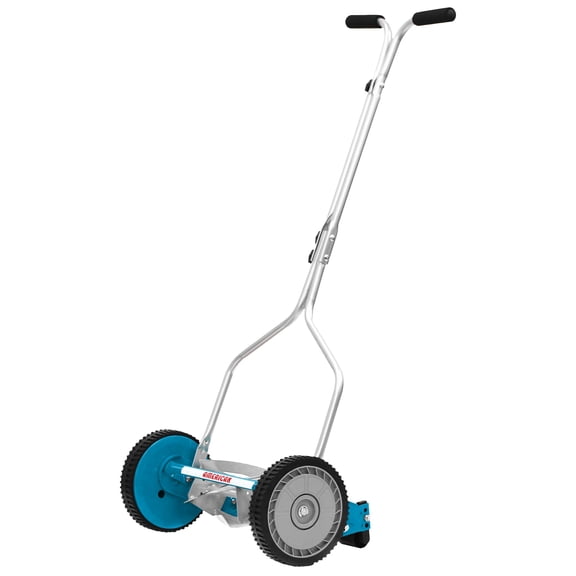 American Lawn Mower Company 2204-14 14-Inch 4-Blade Push Reel Lawn Mower, Blue