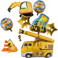 thumbnail image 1 of Kit De Globos Decorativos Para Cumpleaños 9 Pzs Contruccion, 1 of 5