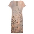 thumbnail image 5 of Pisexur Robe à Manches Courtes Col en V Robe d'Été Décontractée Imprimée pour Femmes, 5 of 5