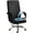 Black, variant on Waterproof PU Office Chair Cover with Elastic Bottom for Rotating Chairs - Black, Large